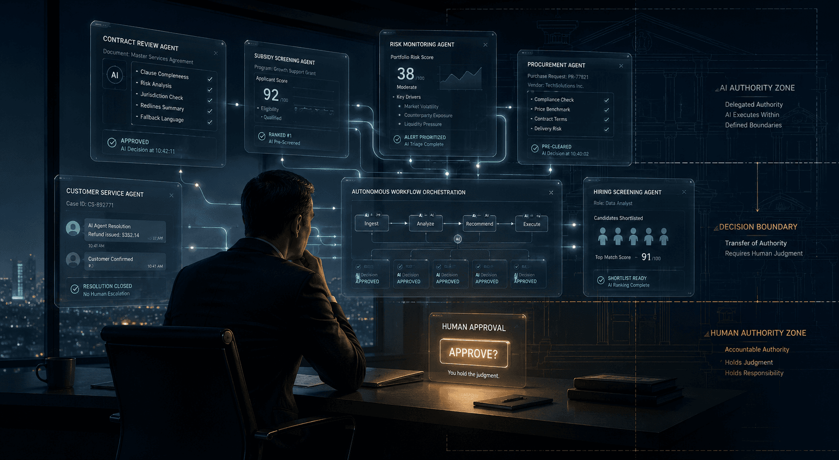 Who Holds Judgment? Decision Design in the Age of the One-Person Firm
